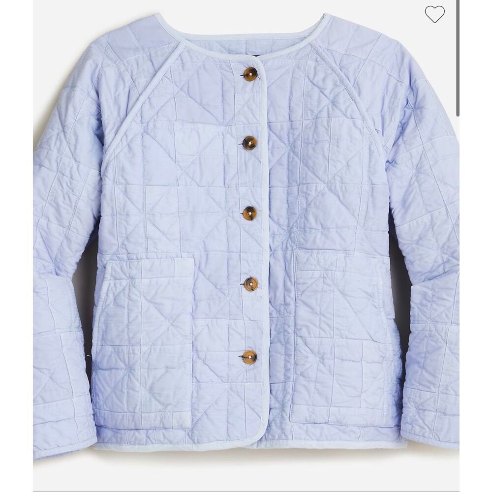 J Crew patchwork lavender jacket